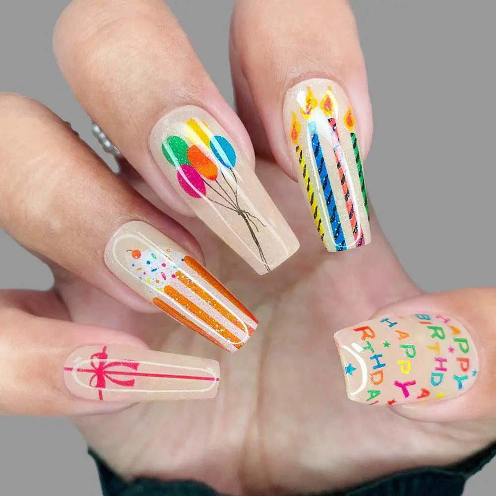 Perfect Birthday Nails: Ideas for a Glamorous Celebration - 2