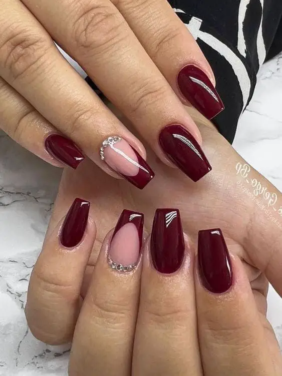 Burgundy Nails: The Perfect Shade for Every Occasion - 7