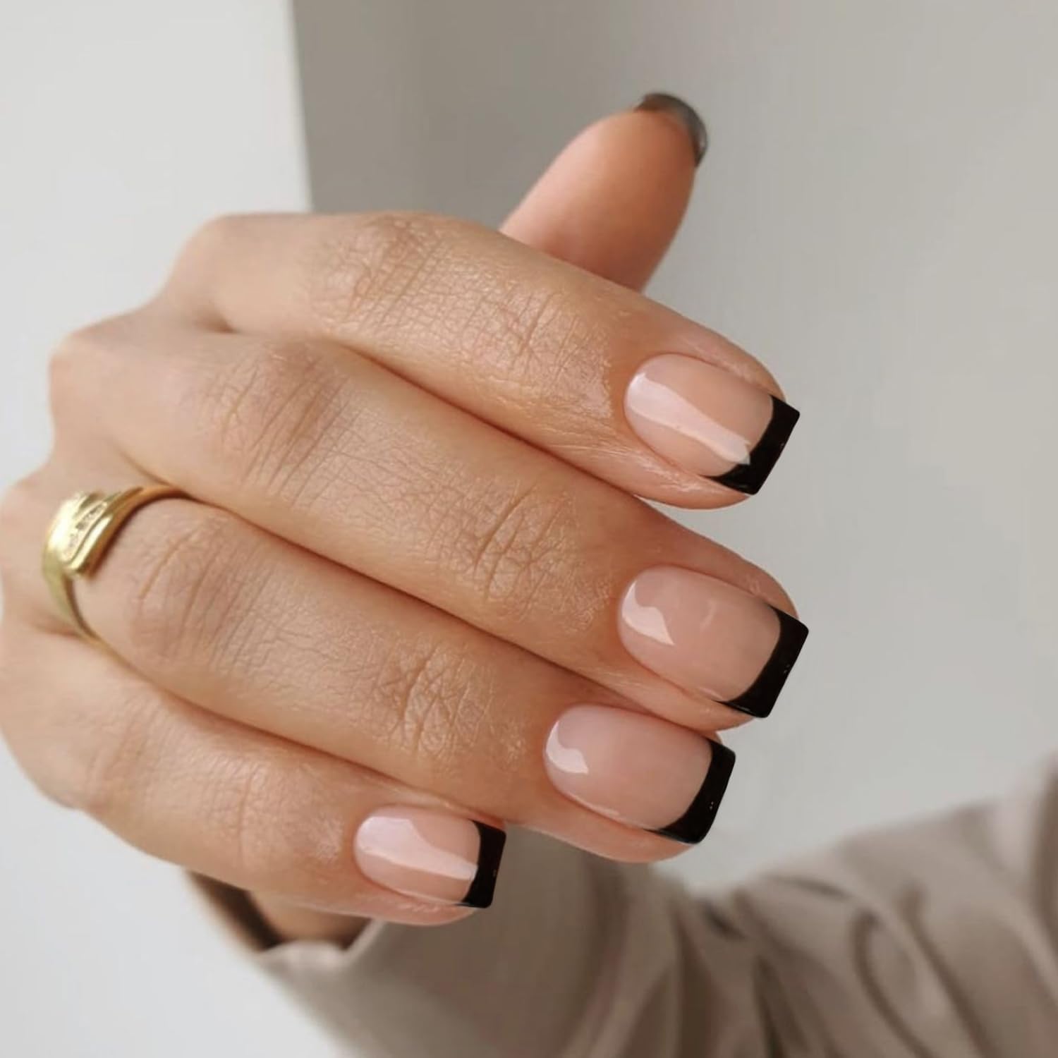 Stylish and Trendy Black French Tip Nails: A Timeless Classic with a Modern Twist - 5