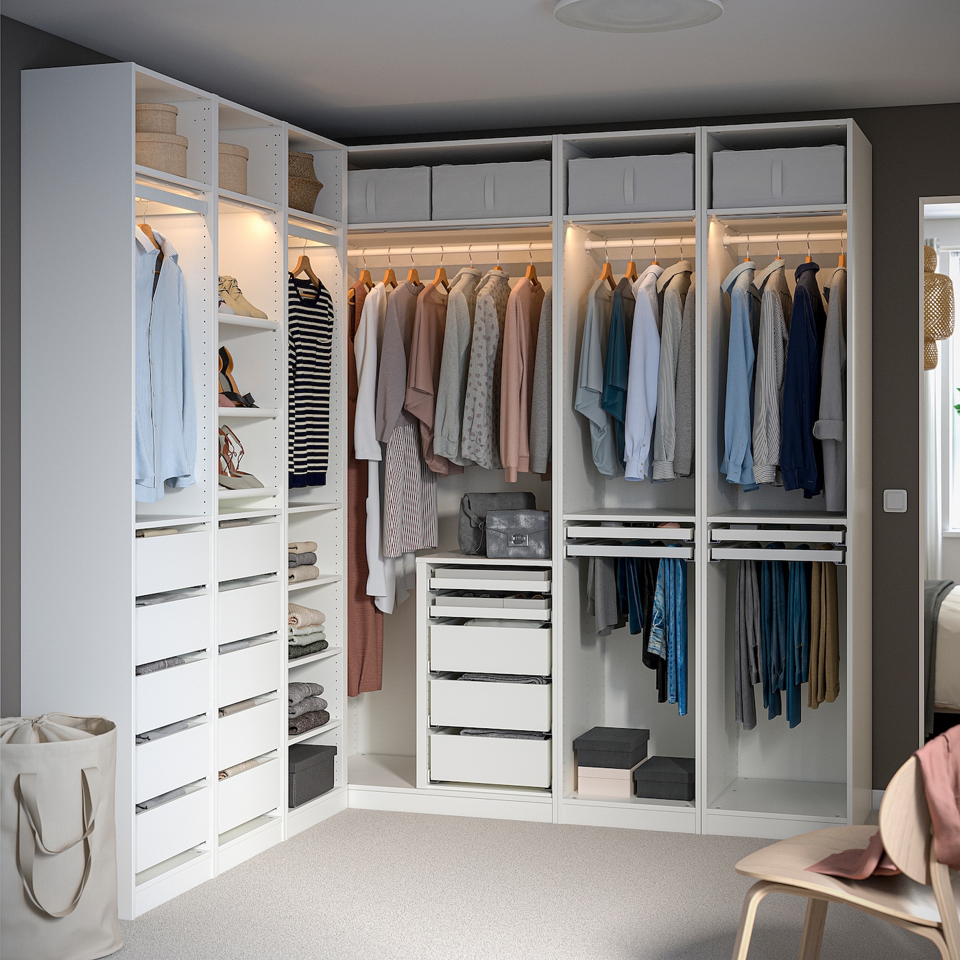 Best Ideas for Organizing Your Space with an IKEA Closet - 8